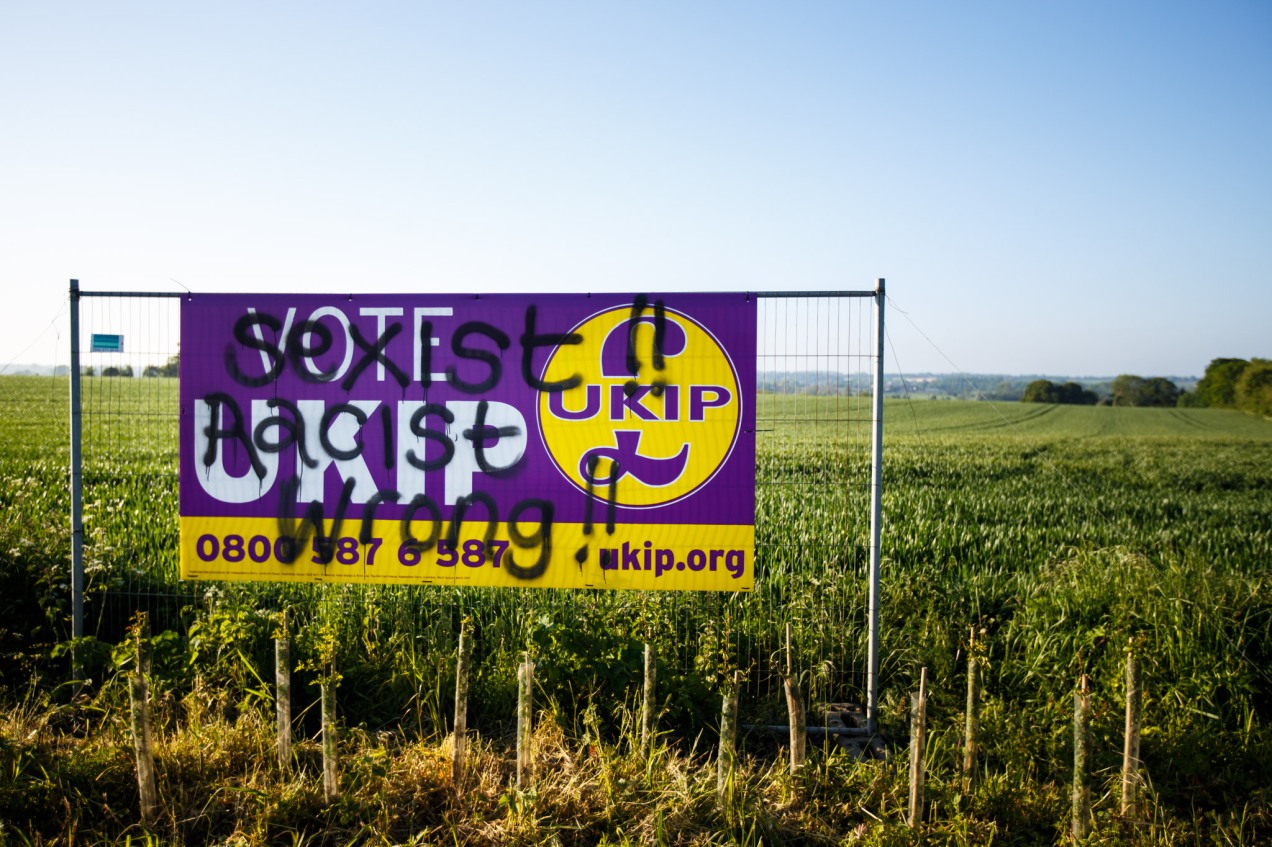 UKIP Poster Graffiti